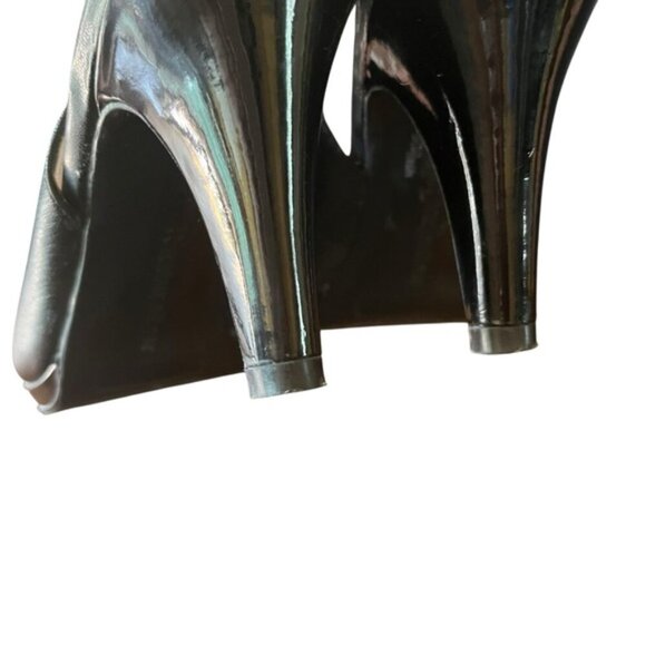 Naturalizer Ideal Slingback Peep Toe Heels Black Leather 6.5 - Picture 10 of 13